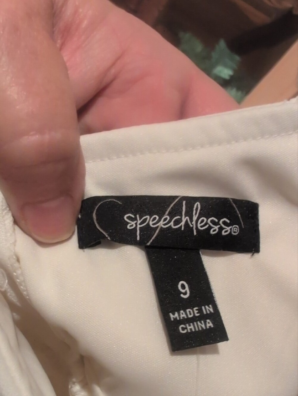 Macy's Cream Lace-Back Slip Dress - Picture 4 of 4
